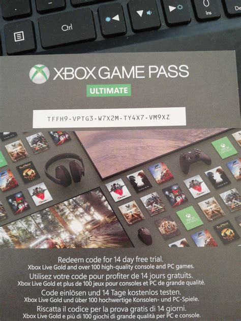 Xbox game pass codes free